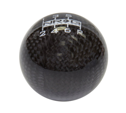 NRG Ball Style Shift Knob For Honda - Heavy Weight 480G / 1.1Lbs. - Black Carbon Fiber