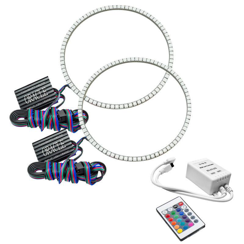 Oracle Jeep Wrangler JL/JT LED Surface Mount Headlight Halo Kit - w/ Simple Controller