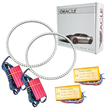 Oracle Jeep Wrangler JK 07-17 LED Waterproof Halo Kit - ColorSHIFT w/ 2.0 Controller SEE WARRANTY