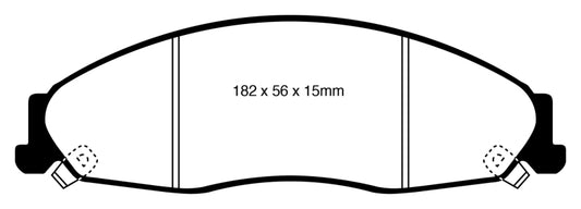 EBC 05-08 Pontiac Grand Prix 5.3 Redstuff Front Brake Pads