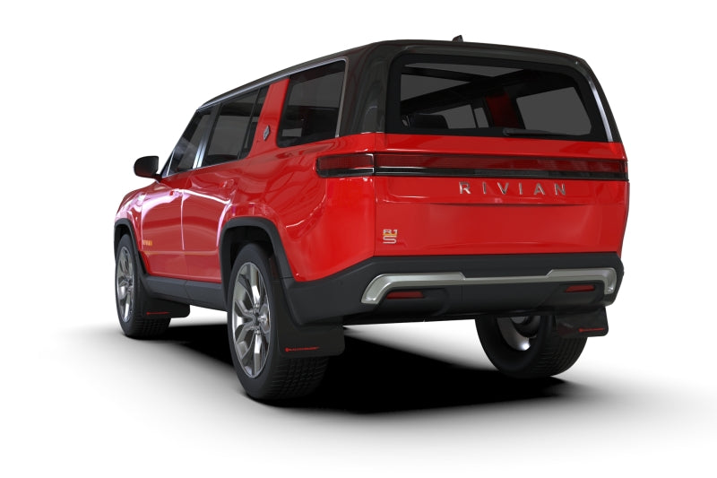 Rally Armor 22-24 Rivian R1S Black UR Mud Flap w/Red Logo