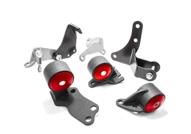 Innovative 88-91 Civic D-Series Black Steel Mounts 85A Bushings (Pre 92 Engine Hydro)