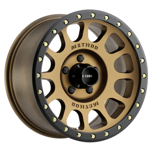 Method MR305 NV 20x10 -18mm Offset 5x5 94mm CB Method Bronze/Black Street Loc Wheel