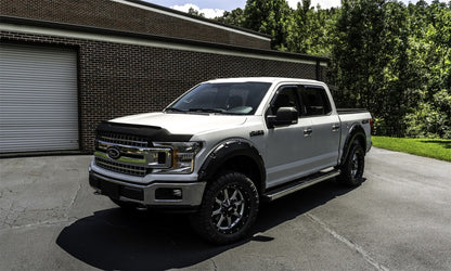 AVS 15-18 Ford F-150 Aeroskin II Textured Low Profile Hood Shield - Black