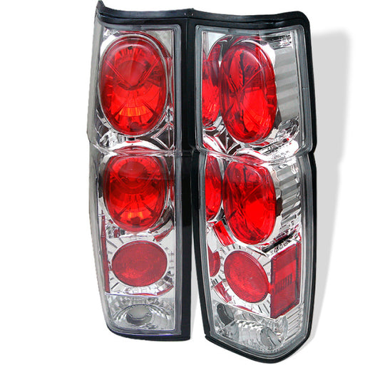 Spyder Nissan Hardbody 86-97 Euro Style Tail Lights Chrome ALT-YD-NH86-C