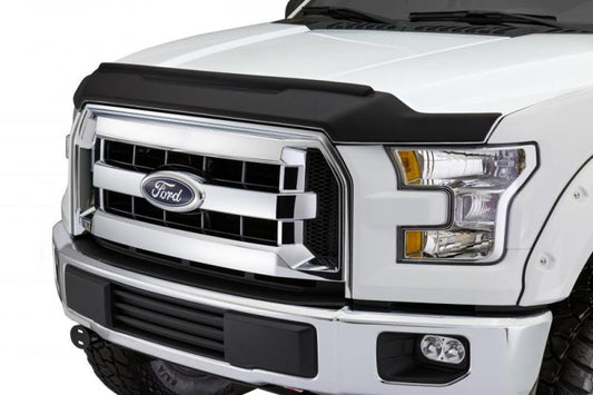 AVS 09-14 Ford F-150 Aeroskin II Textured Low Profile Hood Shield - Black