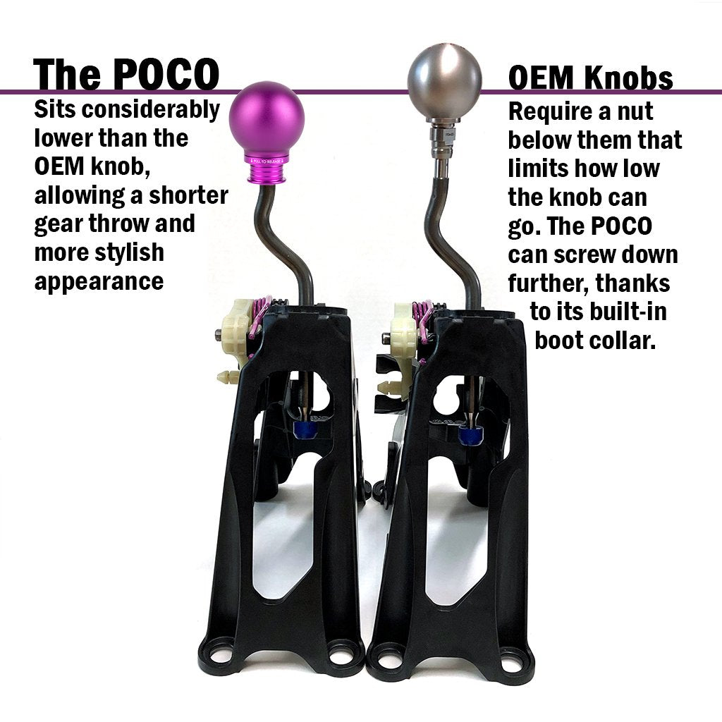 Acuity - POCO Low-Profile Shift Knob in Satin Purple Finish