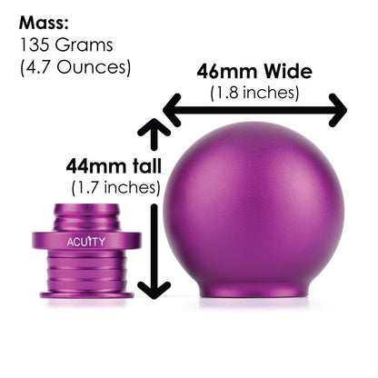 Acuity - POCO Low-Profile Shift Knob in Satin Purple Finish