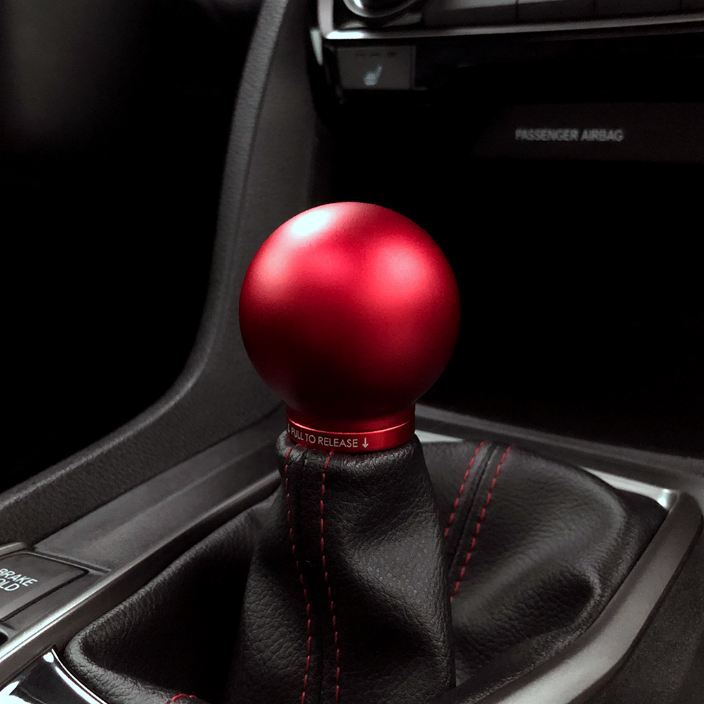 Acuity - POCO Low-Profile Shift Knob in Satin Red Finish