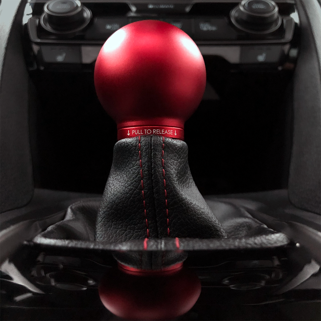 Acuity - POCO Low-Profile Shift Knob in Satin Red Finish