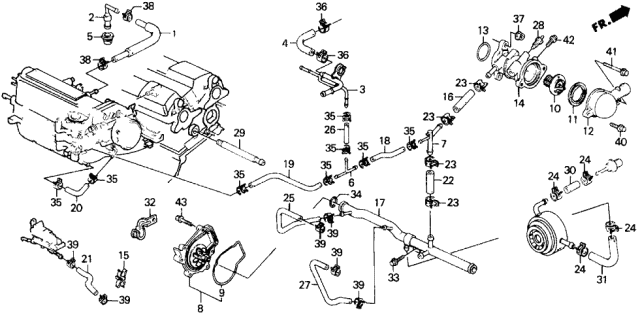 Honda - Coolant Connecting Pipe O-Ring (31.2x4.1)