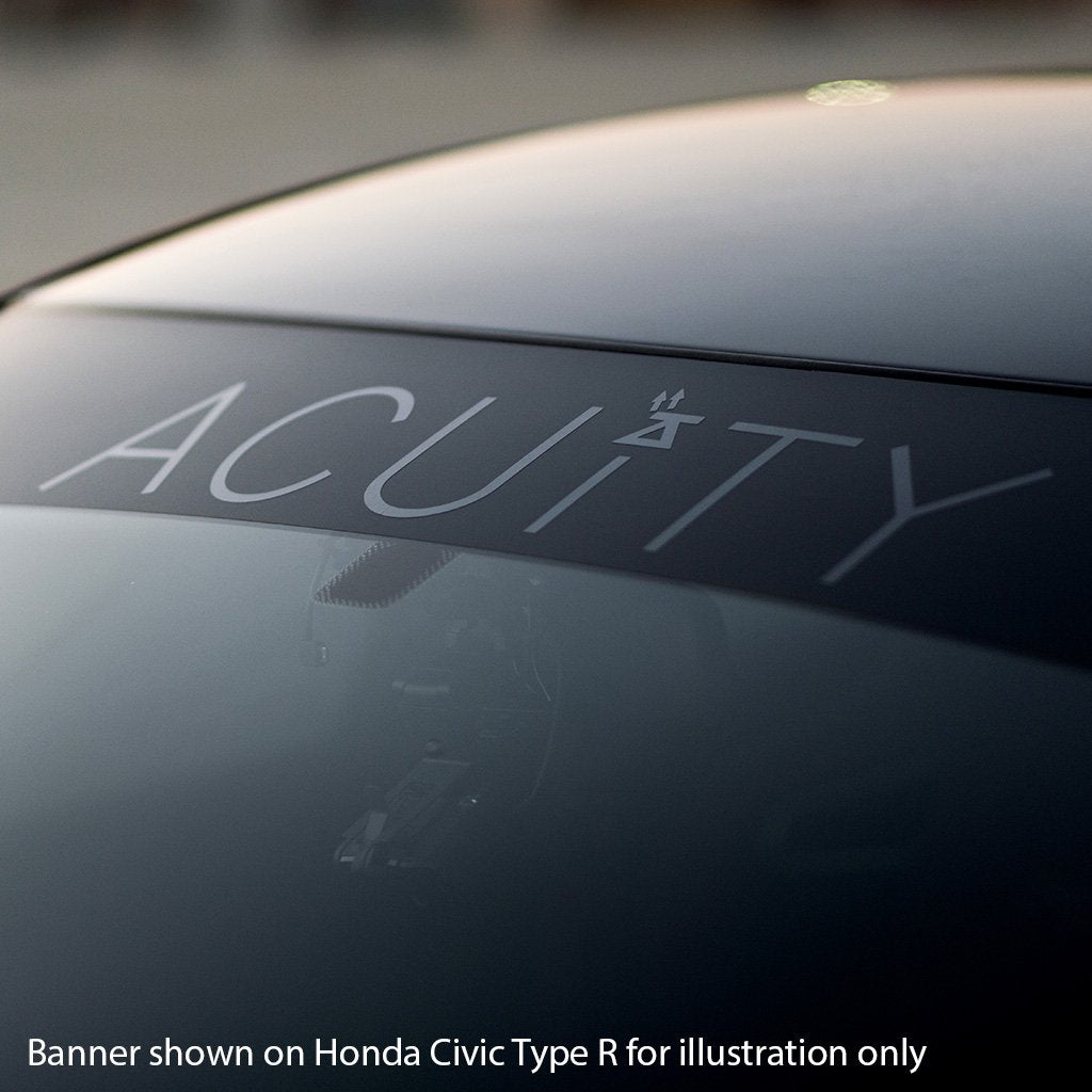 Acuity - Matte Black Windshield Banner