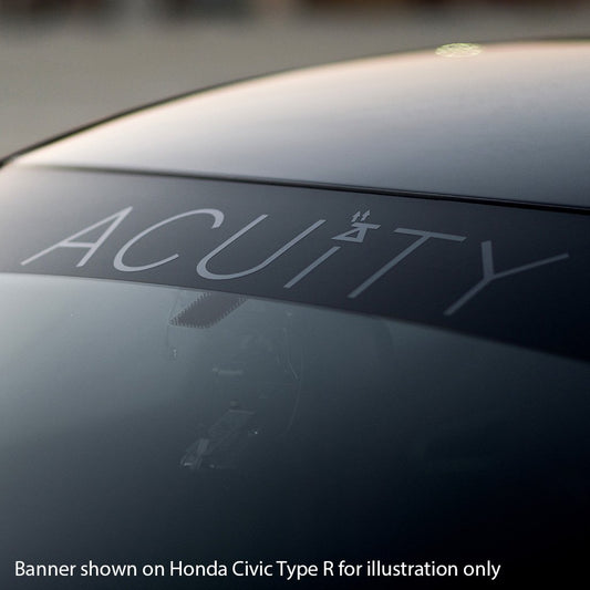 Acuity - Matte Black Windshield Banner