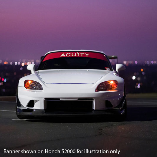 Acuity - Matte Red Windshield Banner