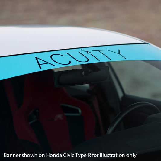 Acuity - Matte Teal Windshield Banner