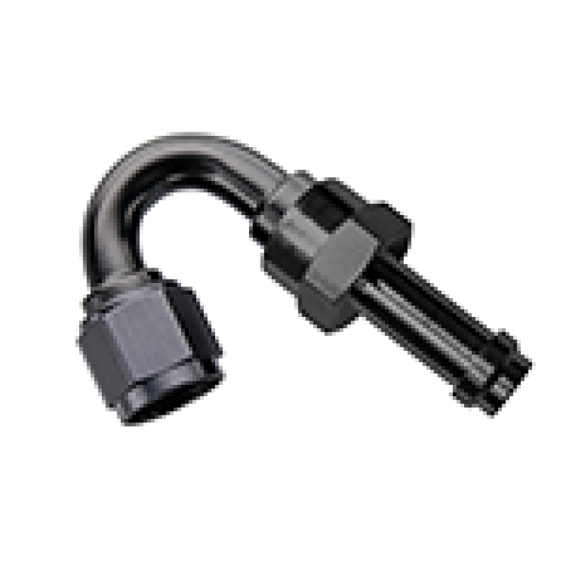 Fragola -8AN 150 Degree EZ Street Hose End Black