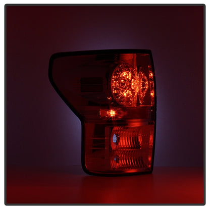 Spyder Toyota Tundra 07-13 LED Tail lights Red Clear ALT-YD-TTU07-LED-RC