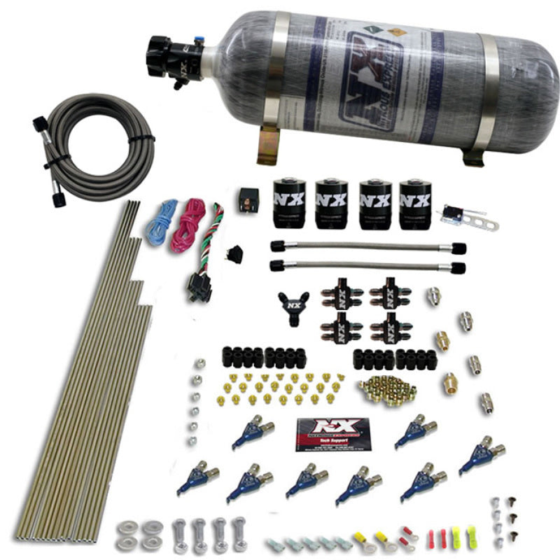 Nitrous Express 8 Cyl Alcohol Nitrous Kit (250-550HP) w/Composite Bottle