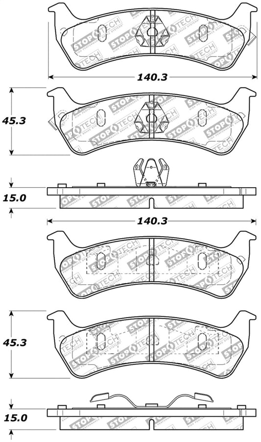 StopTech Street Select Brake Pads - Front