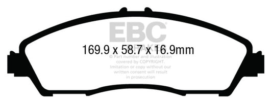 EBC 14+ Acura MDX 3.5 Yellowstuff Front Brake Pads