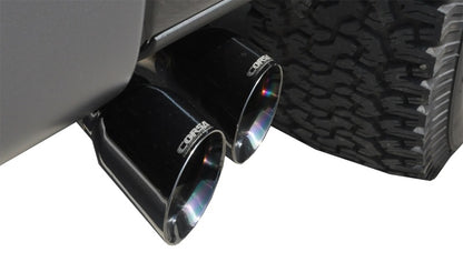 Corsa 2011-2014 Ford F-150 Raptor 6.2L V8 133in Wheelbase Black Xtreme Cat-Back Exhaust