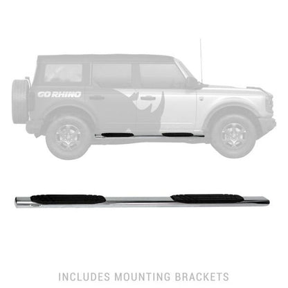 Go Rhino 4in OE Xtreme SideSteps - Stainless Steel - 71in