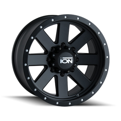 ION Type 134 18x10 / 8x180 BP / -19mm Offset / 124.1mm Hub Matte Black/Black Beadlock Wheel