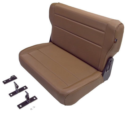 Rugged Ridge Fold & Tumble Rear Seat Spice 76-95 Jeep CJ / Jeep Wrangler