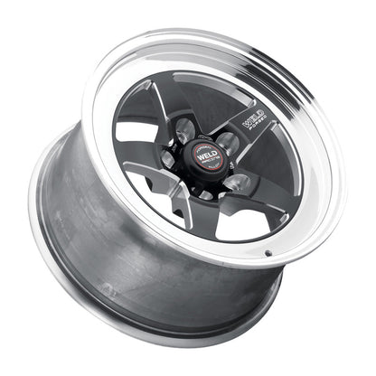 Weld S71 15x6 / 5x4.5 BP / 4.5in. BS Black Wheel (Low Pad) - Non-Beadlock