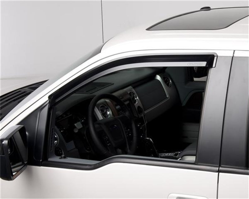 Putco 09-14 Ford F-150 Super Cab / Crew Cab - Fronts Only - Tape-On Element Tinted Window Visors