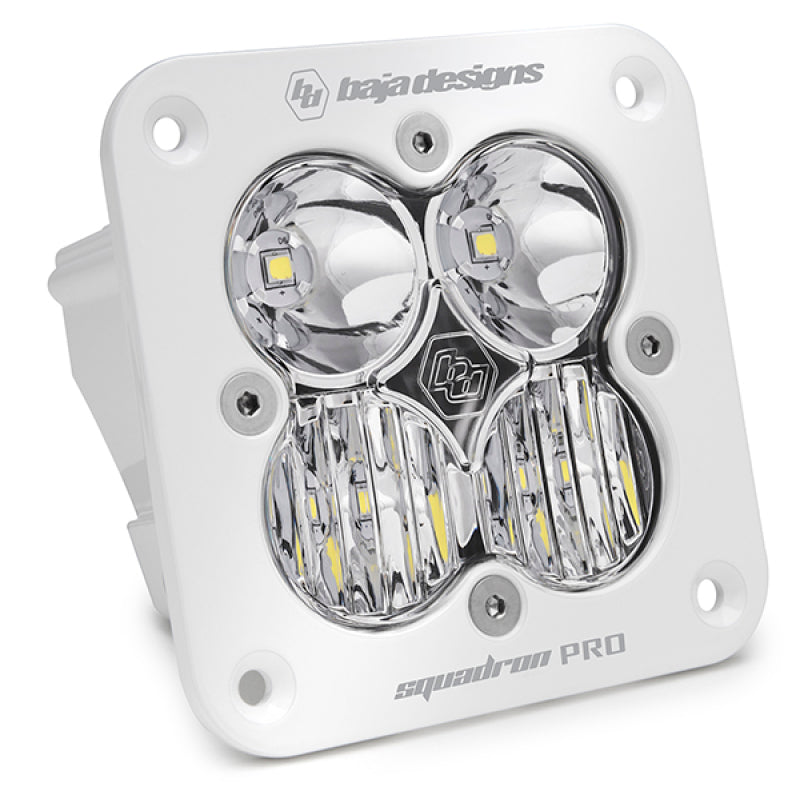 Baja Designs Squadron Pro Flush Mount White Driving/Combo Pattern LED Light Pod - Clear