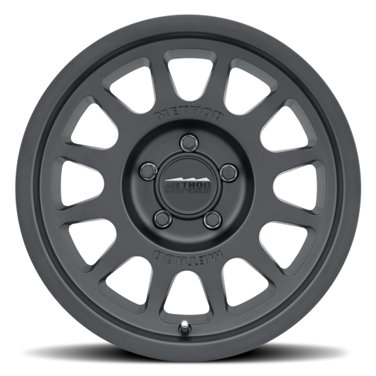 Method MR703 17x8.5 0mm Offset 5x150 110.5mm CB Matte Black Wheel