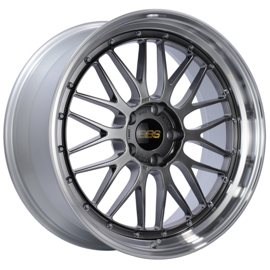 BBS LM 20x9 5x120 ET20 Diamond Black Center Diamond Cut Lip Wheel -82mm PFS/Clip Required