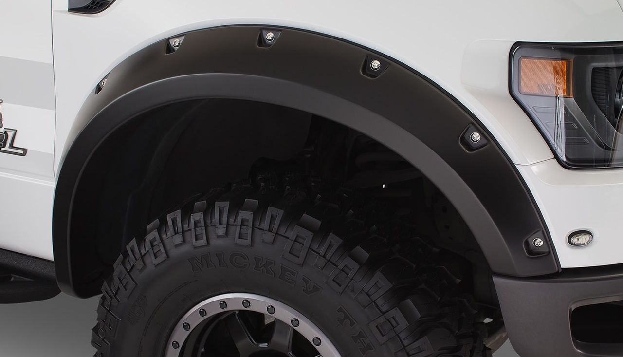 Bushwacker - 10-14' Ford F-150 SVT Raptor Pocket Style Flares 2pc - Black