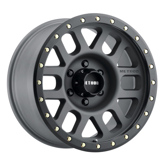 Method MR309 Grid 17x8.5 0mm Offset 6x5.5 108mm CB Titanium/Black Street Loc Wheel