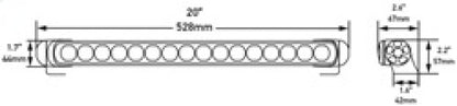 Hella LED Lamp Light Bar 9-33V 470/19in PEN MV ECE