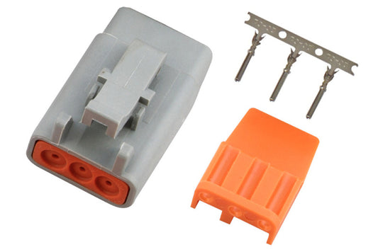 Haltech Male Deutsch DTM-3 Connector 7.5 Amp Plug & Pins