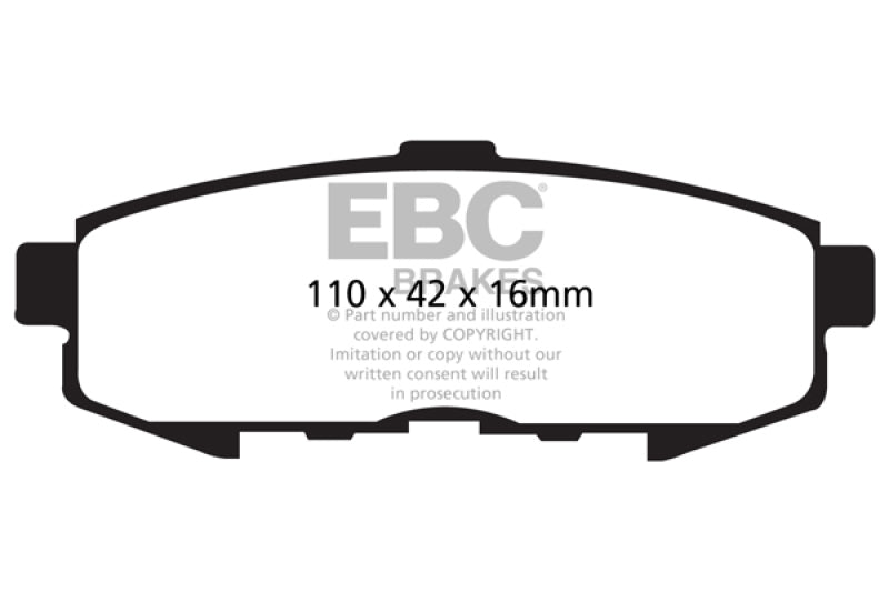 EBC 04-06 Mazda MPV 3.0 Ultimax2 Rear Brake Pads