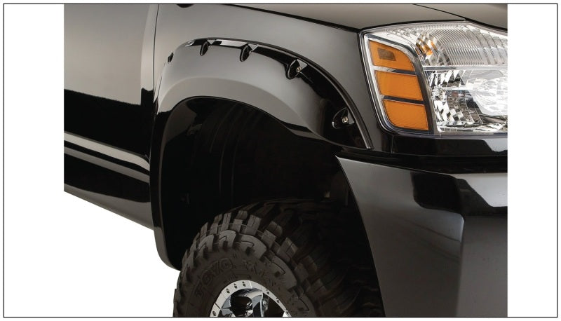 Bushwacker 04-15 Nissan Titan Pocket Style Flares 2pc - Black