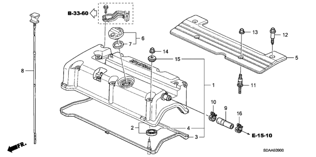 Honda - K-Series Spark Plug Tube Seal