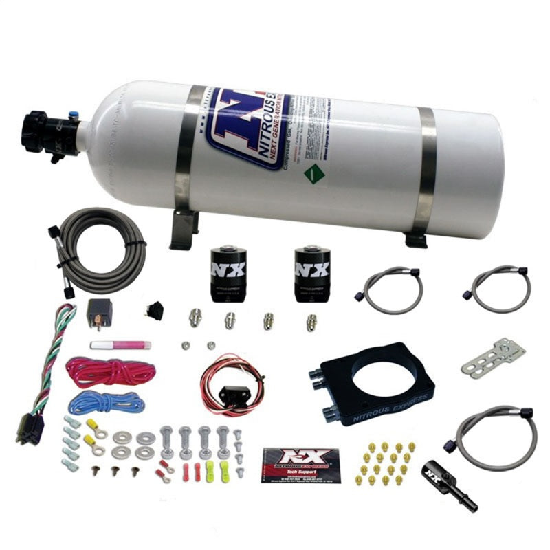 Nitrous Express Dodge Hemi Nitrous Plate Kit (50-400HP) w/15lb Bottle