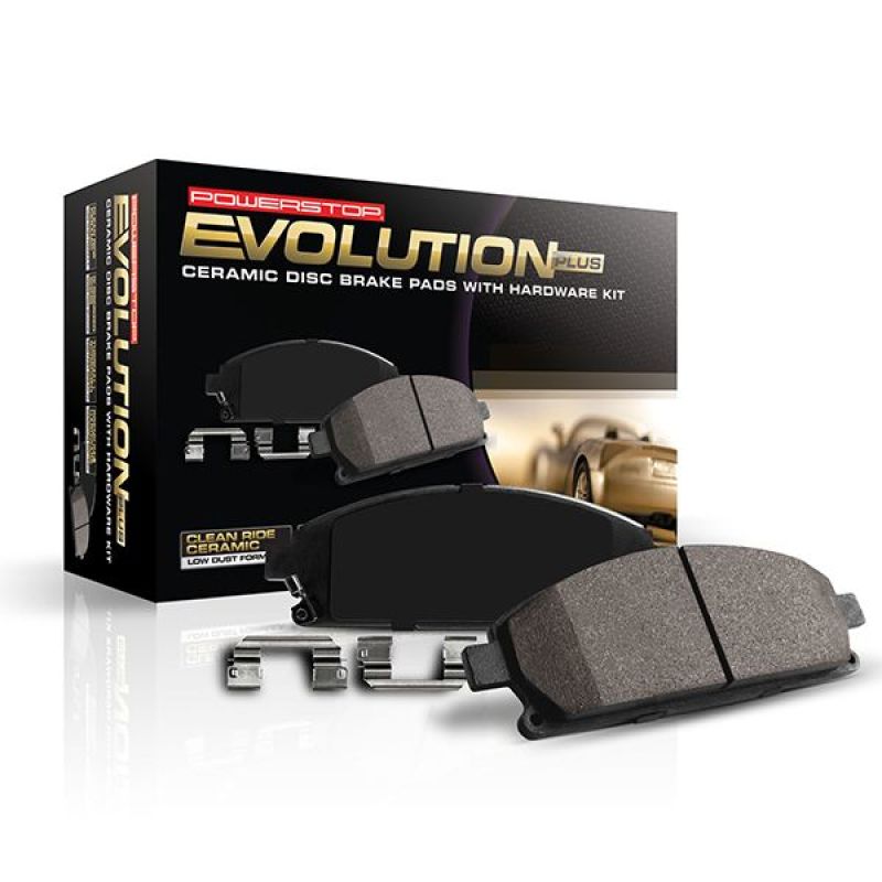 Power Stop 17-20 Lincoln MKZ Front Z17 Evo Ceramic Brake Pad w/Hardware