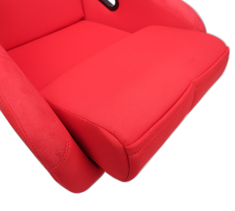 NRG FRP Bucket Seat (Red Cloth) - Large