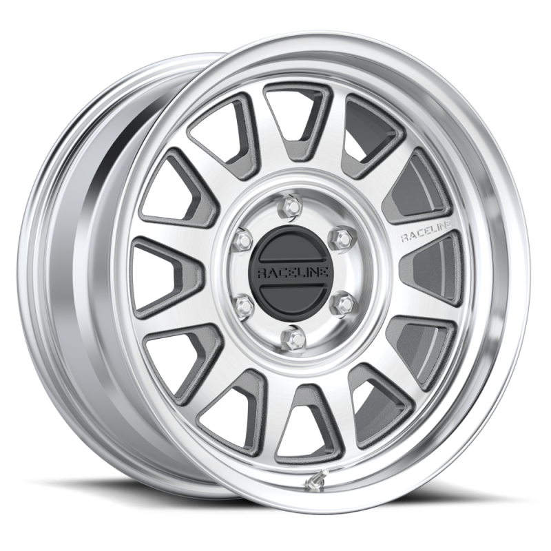 Raceline 952MC Aero 16x8in / 6x114.3 BP / -6mm Offset / 66.1mm Bore - Machined Wheel