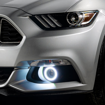 Oracle Ford Mustang 15-20 WP LED Projector Fog Halo Kit - ColorSHIFT SEE WARRANTY