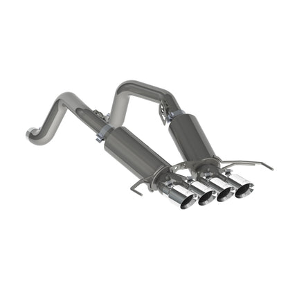 MBRP 14-19 Chevy Corvette V8 6.2L 3in T304 Dual Axle Back w/ 4in Quad Dual Wall Tips