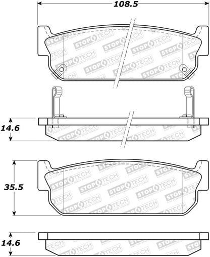 StopTech Street Brake Pads - Front