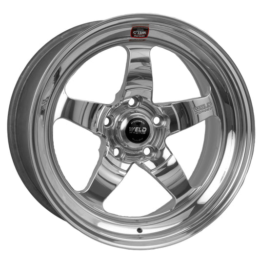 Weld S71 18x8 / 5x4.5 BP / 5.1in. BS Polished Wheel (High Pad) - Non-Beadlock