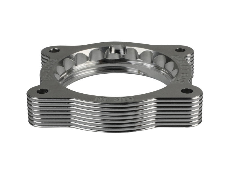 aFe 02-09 Chevrolet Trailblazer/ 02-09 GMC Envoy L6 4.2L Silver Bullet Throttle Body Spacer - Silver