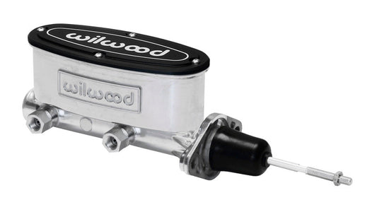 Wilwood High Volume Tandem Master Cylinder - 7/8in Bore Ball Burnished-W/Pushrod